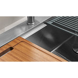 Uptowne 30-Inch Stainless Steel Single Bowl Dual Mount Kitchen Sink with 6-Piece Kitchen Accessory Set