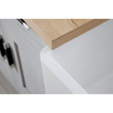 Arcticstone 36-Inch Solid Surface White Stone Apron-Front Single Bowl Farmhouse Kitchen Sink with Strainer