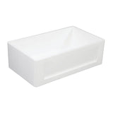 Arcticstone 36-Inch Solid Surface White Stone Apron-Front Single Bowl Farmhouse Kitchen Sink