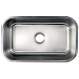 Loft 30-Inch Stainless Steel Single Bowl Undermount Kitchen Sink
