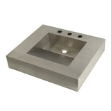 Kingston Commercial 25-Inch Stainless Steel Console Sink Top