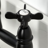 Essex Double-Handle 2-Hole Deck-Mount Pre-Rinse Bridge Kitchen Faucet