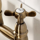 Essex Double-Handle 2-Hole Deck-Mount Pre-Rinse Bridge Kitchen Faucet