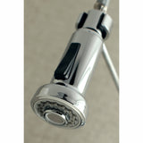Concord Double-Handle 2-Hole Wall-Mount Pre-Rinse Bridge Kitchen Faucet