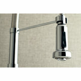 Concord Double-Handle 2-Hole Wall-Mount Pre-Rinse Bridge Kitchen Faucet