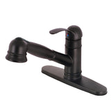 Eden Single-Handle 1-or-3 Hole Deck Mount Pull-Out Sprayer Kitchen Faucet