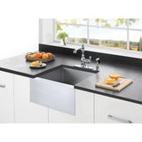 American Classic Single-Handle 2-or-4 Hole Kitchen Faucet with Brass Sprayer