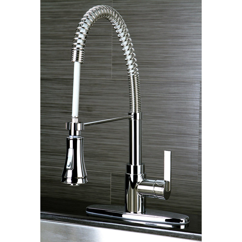 Continental Single-Handle 1-or-3 Hole Deck Mount Pre-Rinse Kitchen Faucet