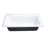 Towne 33-Inch Cast Iron Self-Rimming 2-Hole Single Bowl Drop-In Kitchen Sink