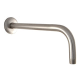 Claremont 12-Inch J-Shaped Rain Drop Shower Arm with Flange