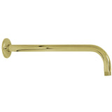 Claremont 17-Inch J-Shaped Rain Drop Shower Arm with Round Flange
