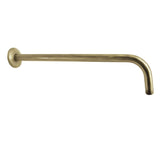 Claremont 17-Inch J-Shaped Rain Drop Shower Arm with Round Flange