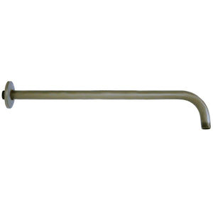 Claremont 17-Inch J-Shaped Rain Drop Shower Arm with Round Flange