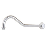 Restoration 17-Inch Rain Drop Shower Arm with Round Flange