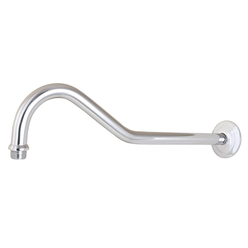 Restoration 17-Inch Rain Drop Shower Arm with Round Flange