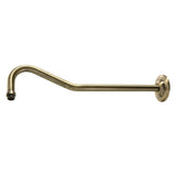 Restoration 17-Inch Rain Drop Shower Arm with Round Flange