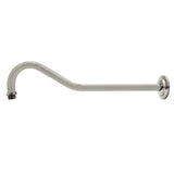 Shower Scape 17-Inch Sheppard's Hook Rain Drop Shower Arm with Flange