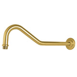 Restoration 17-Inch Rain Drop Shower Arm with Round Flange