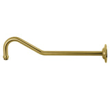 Restoration 17-Inch Rain Drop Shower Arm with Round Flange