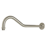 Restoration 17-Inch Rain Drop Shower Arm with Round Flange
