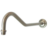 Restoration 17-Inch Rain Drop Shower Arm with Round Flange