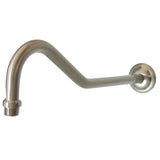 Shower Scape 17-Inch Sheppard's Hook Rain Drop Shower Arm with Flange