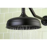 Victorian 8-Inch Round Raindrop Brass Shower Head