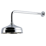 Trimscape 8-Inch Round Raindrop Brass Shower Head with 17-Inch Shower Arm