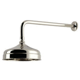 Trimscape 8-Inch Round Raindrop Brass Shower Head with 17-Inch Shower Arm