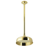 Trimscape 8-Inch Round Brass Shower Head with 17-Inch Ceiling Mounted Shower Arm