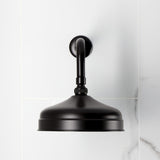 Trimscape 8-Inch Round Raindrop Brass Shower Head with 12-Inch Shower Arm