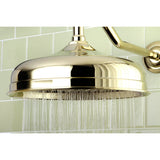 Victorian 10-Inch Round Raindrop Brass Shower Head