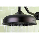 Victorian 10-Inch Round Raindrop Brass Shower Head