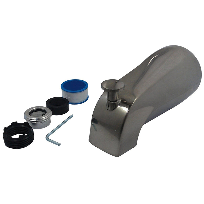 Made To Match 5-3/8 Inch Brass Universal Tub Spout with Diverter