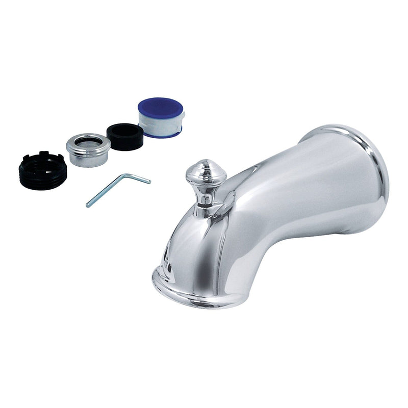 Made To Match 6-Inch Zinc Universal Tub Faucet Spout with Diverter