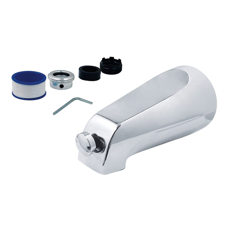 Made To Match 5-1/8 Inch Zinc Universal Tub Faucet Spout with Diverter