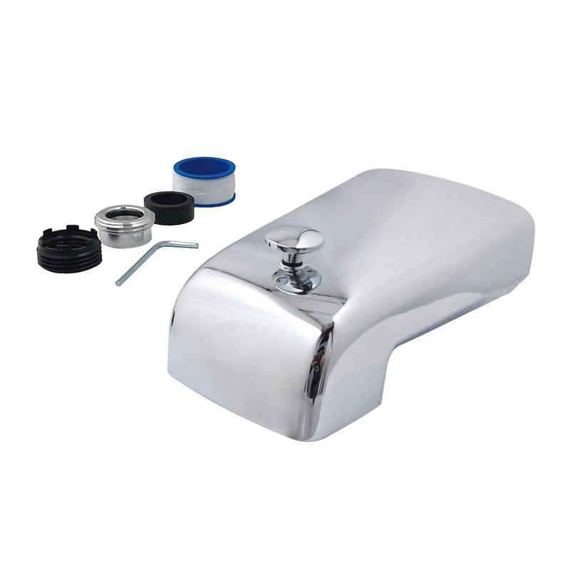 Made To Match 6-Inch Zinc Universal Tub Faucet Spout with Diverter