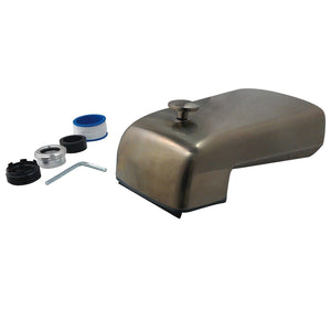 Made To Match 6-Inch Zinc Universal Tub Faucet Spout with Diverter