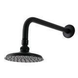 Victorian 5-1/4-Inch Round Raindrop Brass Shower Head with 12-Inch Shower Arm