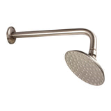 Victorian 5-1/4 Inch Brass Shower Head with 12-Inch Shower Arm