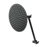 Victorian 7-3/4 Inch Round Raindrop Brass Shower Head with 10-Inch High-Low Adjustable Shower Arm