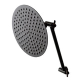 Victorian 7-3/4 Inch Round Raindrop Brass Shower Head with 10-Inch High-Low Adjustable Shower Arm