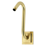 Claremont S-Shape Shower Arm with Square Flange