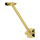 Gehry 10-Inch Adjustable High-Low Shower Arm with Square Flange