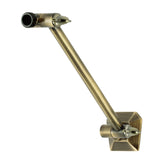 Trapeze 10-Inch Adjustable High-Low Shower Arm with Hexagon Flange