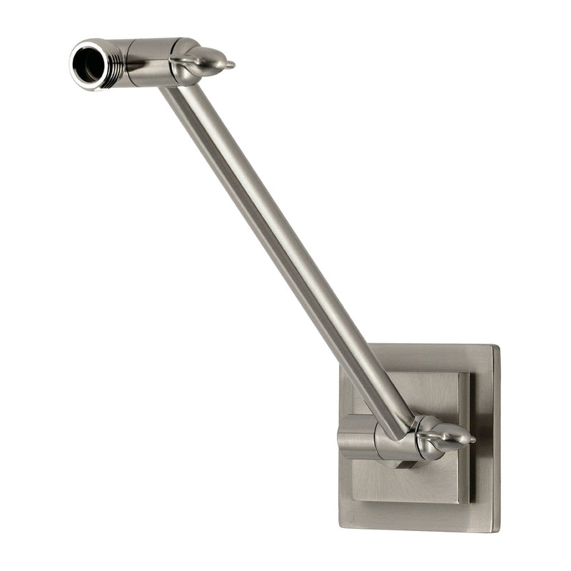 Claremont 10-Inch Adjustable High-Low Shower Arm with Square Flange