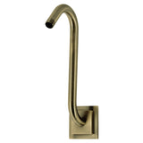 Claremont S-Shape Shower Arm with Square Flange