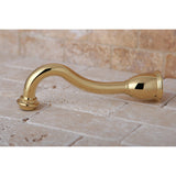 Heritage 8-Inch Brass Tub Faucet Spout