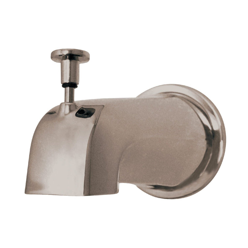 Made To Match 5-1/2 Inch Zinc Tub Faucet Spout with Diverter and Flange
