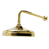 Trimscape 10-Inch Round Raindrop Brass Shower Head with 17-Inch Shower Arm